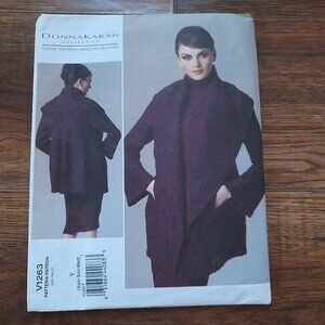 Vogue 1263 Jacket Sewing Pattern Loose-fitting Shawl Collar Size XS S M